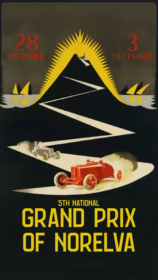 In-universe advertisement poster - Grand Prix.